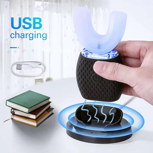 Smart Electric Toothbrush USB Rechargeable U-shaped Tooth
