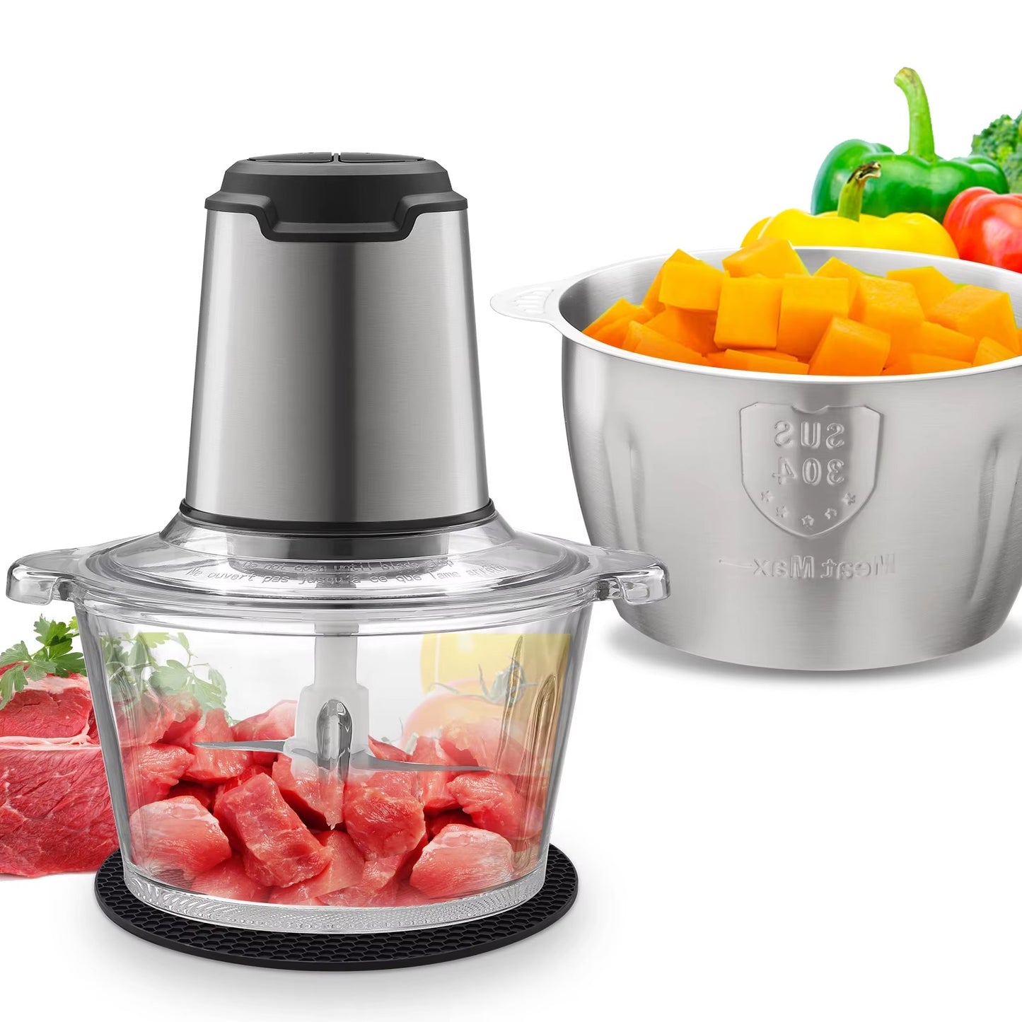 Electric Food Chopper – Quick & Easy Kitchen Prep Gadget